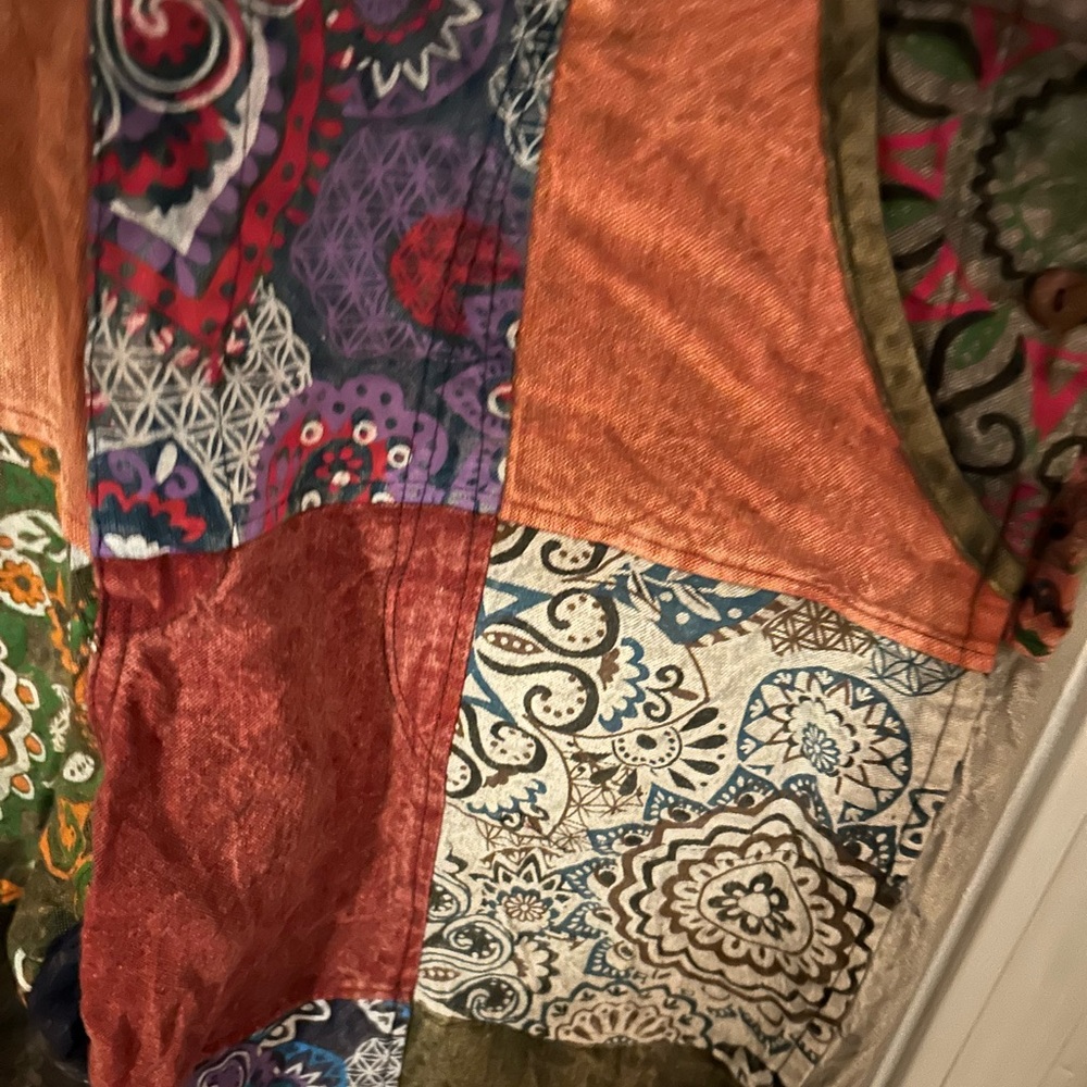 Rising International Multicolor Patchwork wide le… - image 6